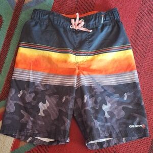 Gerry Weber Orange and Gray Swim Trunks
